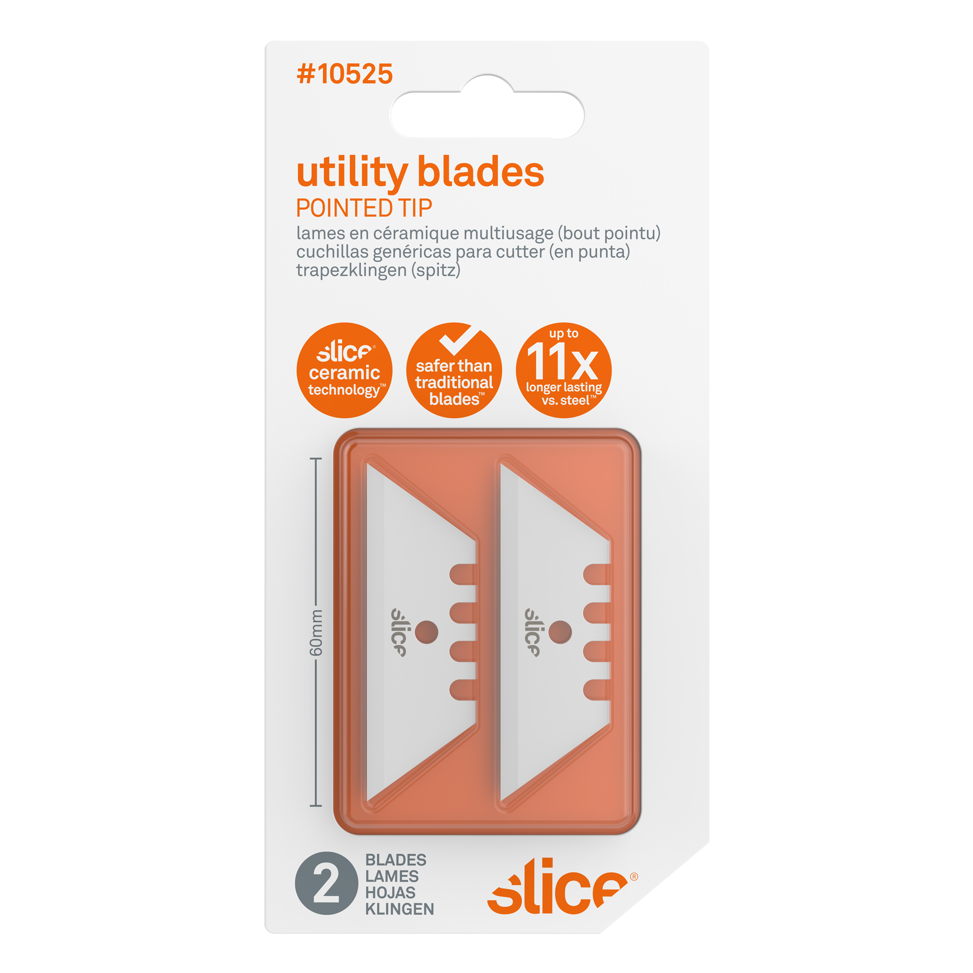 Utility Blades (Pointed Tip) package 1